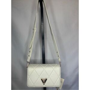 Valentino Orlandi Crème Quilted Shoulder Bag